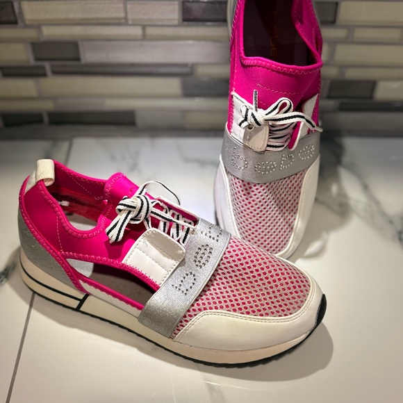 bebe Pink and White Women's Sneakers - Picture 6 of 7